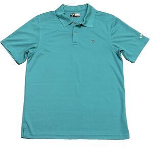 Callaway Opti-Dri Men's Short Sleeve Teal Polo Shirt Golf Shirt Size M Med